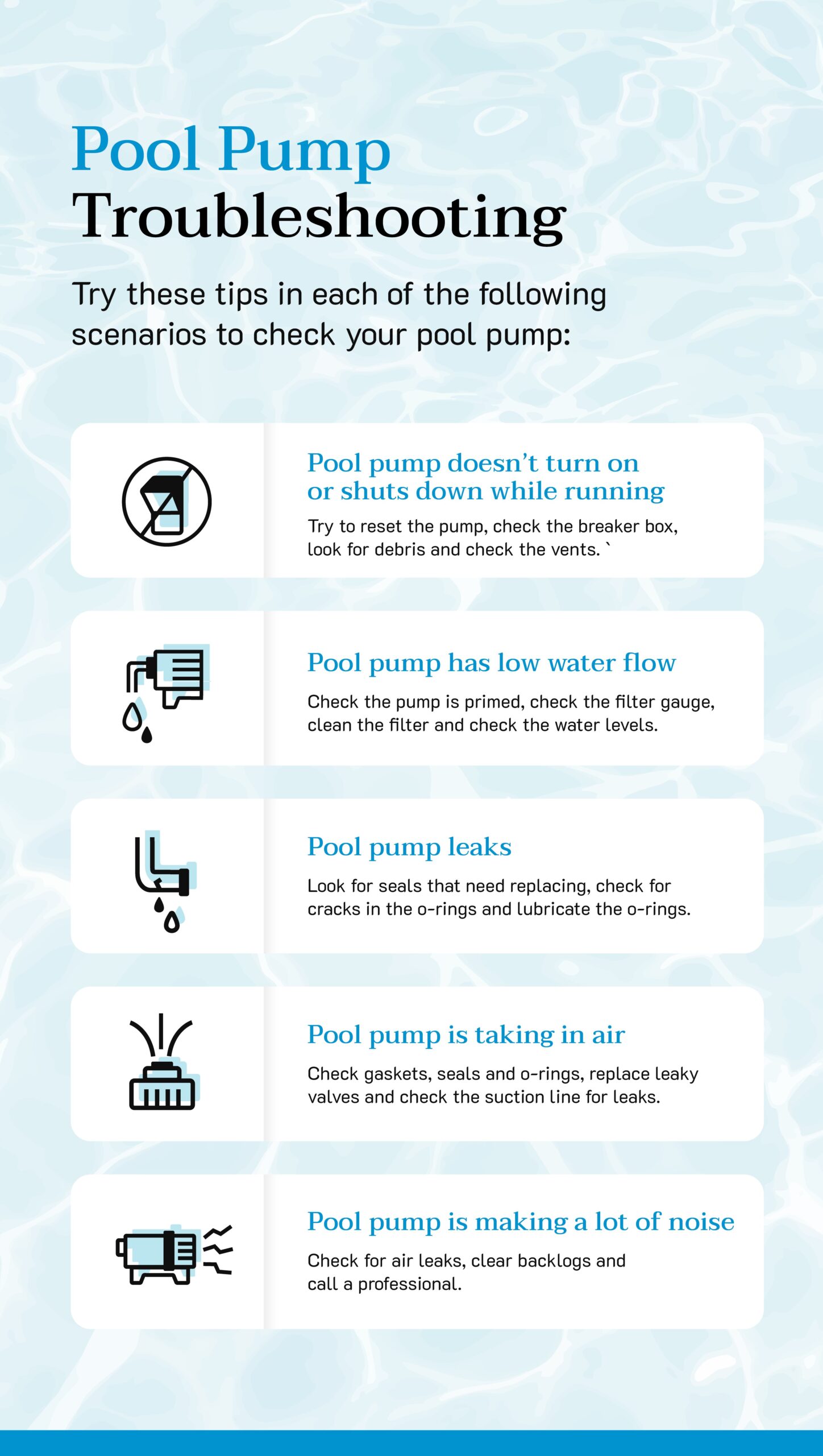 Pool Pump Troubleshooting